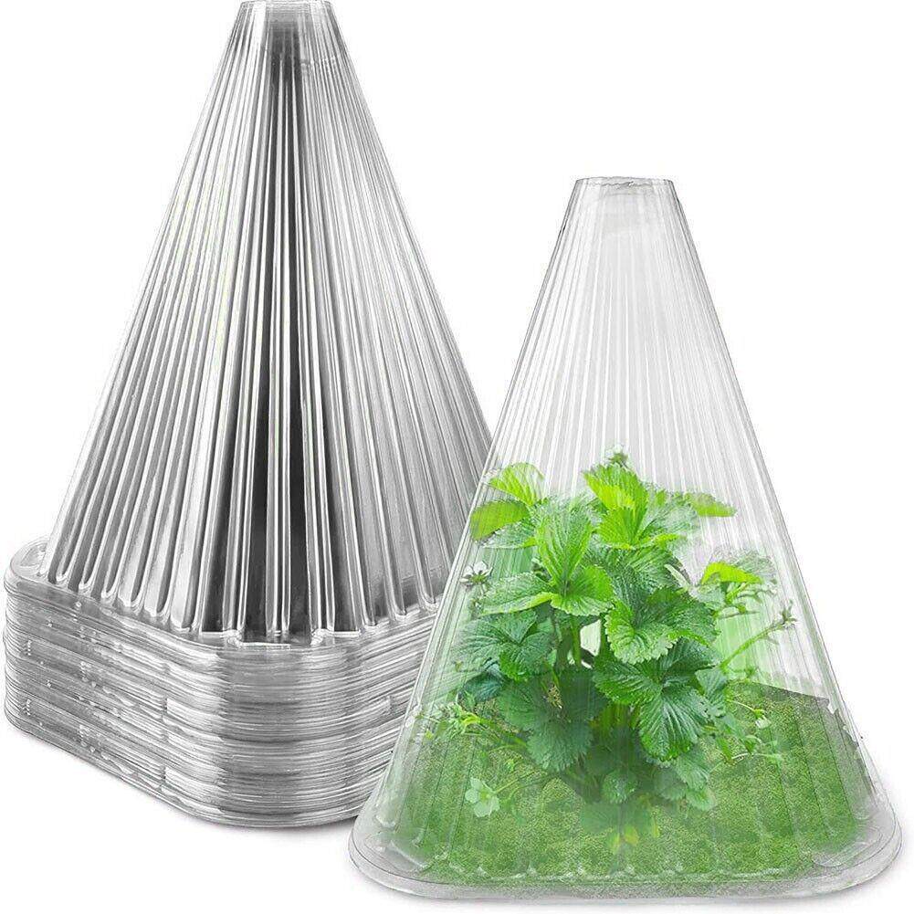 可重复方形使用植物钟罩，保护植物免受鸟类 霜冻 蜗牛伤害透明色