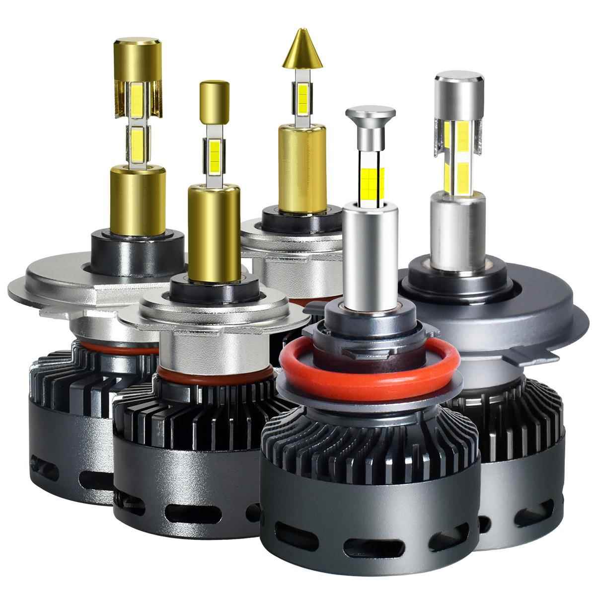 跨境360度汽车LED大灯四面发光大功率55W/65W高亮led车灯超亮