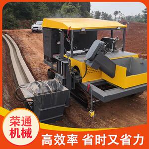 新款遥控行走自动找平马路缘石开沟机乡村道路路缘石成型机滑膜机