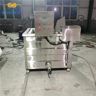 济南臭豆腐油炸锅自动控温豆腐干油炸机圆形炸豆参油豆腐油炸机