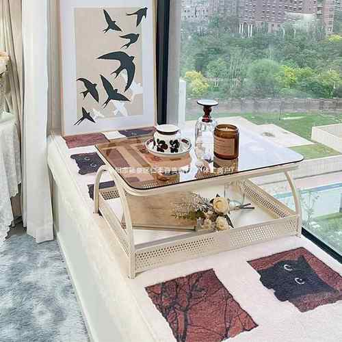卧室飘小桌网子榻B180s米窗小茶几简约炕几家用炕桌窗台茶桌红榻