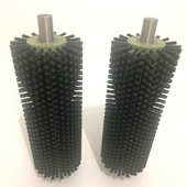 毛刷辊输送带清扫抛光打磨除尘钢丝缠绕清洗圆柱小型尼龙丝毛刷轮