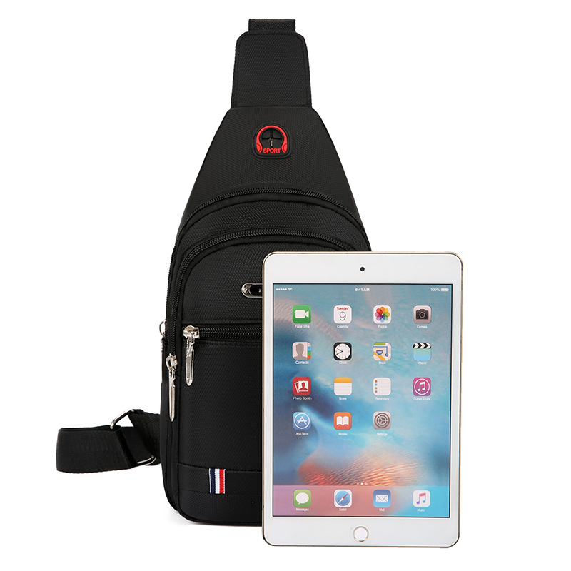 牛津布防水耐磨男士背包容量胸包