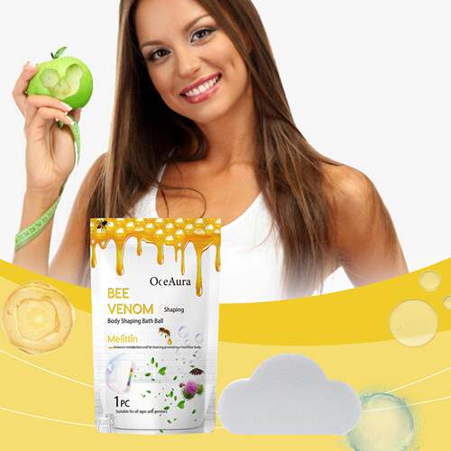 OceAura Bee Venom Cloud Bath Salt Ball - Deep Cleansing, Soa