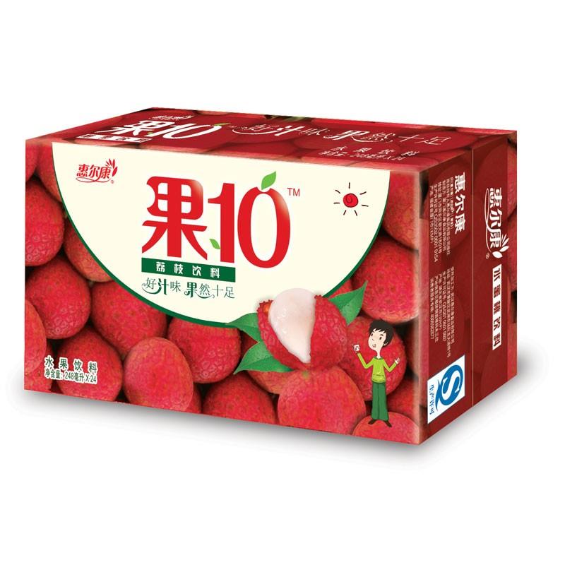厦门特产鹭芳惠尔康苹果味饮料夏日饮料荔枝味儿时记忆248ml*24盒