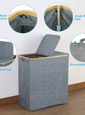 脏收衣篮跨衣境家用可折叠脏服衣收纳筐布艺浴Q-0003室脏篓大号纳