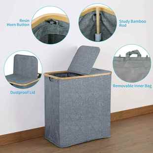 脏收衣篮跨衣境家用可折叠脏服衣收纳筐布艺浴Q 0003室脏篓大号纳