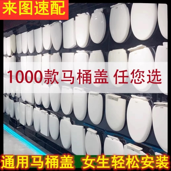 适用ying鹰牌马桶盖老式家用通用后插式DH19M旧款U型圈坐便盖坐