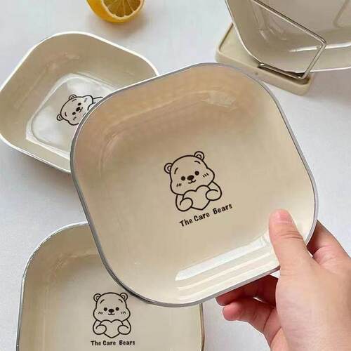 家用吐骨碟塑料吐骨头盘碟食品级耐摔残渣碟子餐桌垃圾渣盘吐骨盘