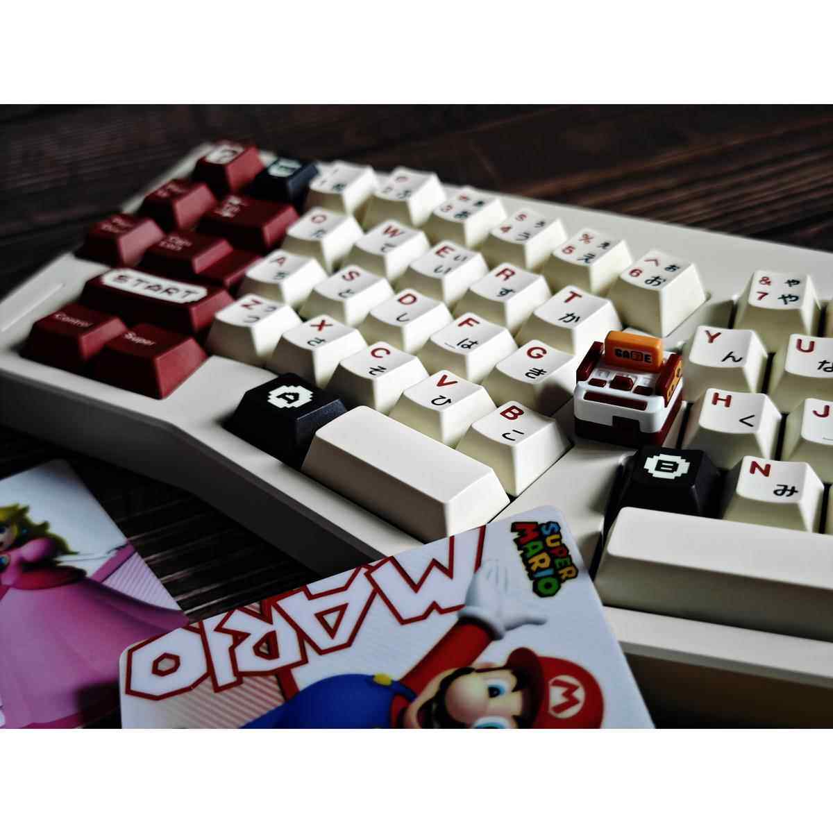 神婆红白机主题原厂高度PBT五面热升华机械键盘键帽客制化全套AI