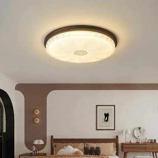 奶油中法复古风主卧室吸顶灯简约网红客餐厅灯轻奢温馨创意房间灯