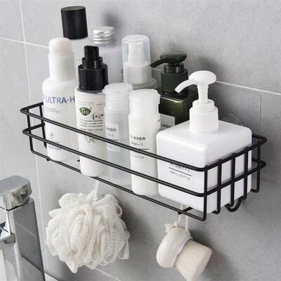 bathroom shelving wall hanging shower gel shelf steel rack