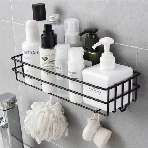 bathroom shelving wall hanging shower gel shelf steel rack