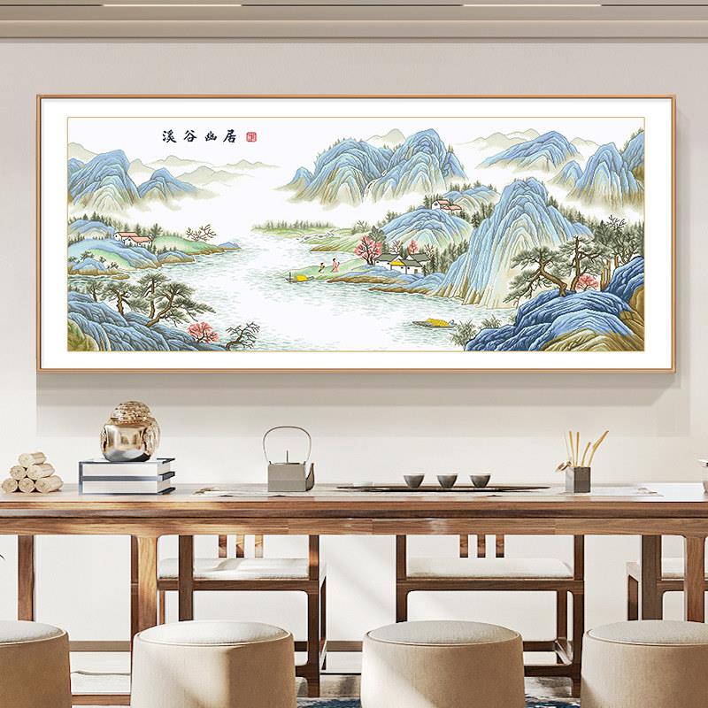 谷居十优西字绣2观025新高端客厅大气景FMV名画绣手绣