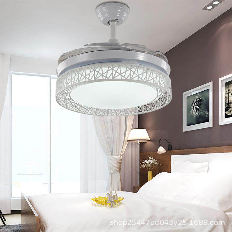 LED隐形风扇灯 卧室客厅餐厅风扇灯电风扇家用吊扇灯