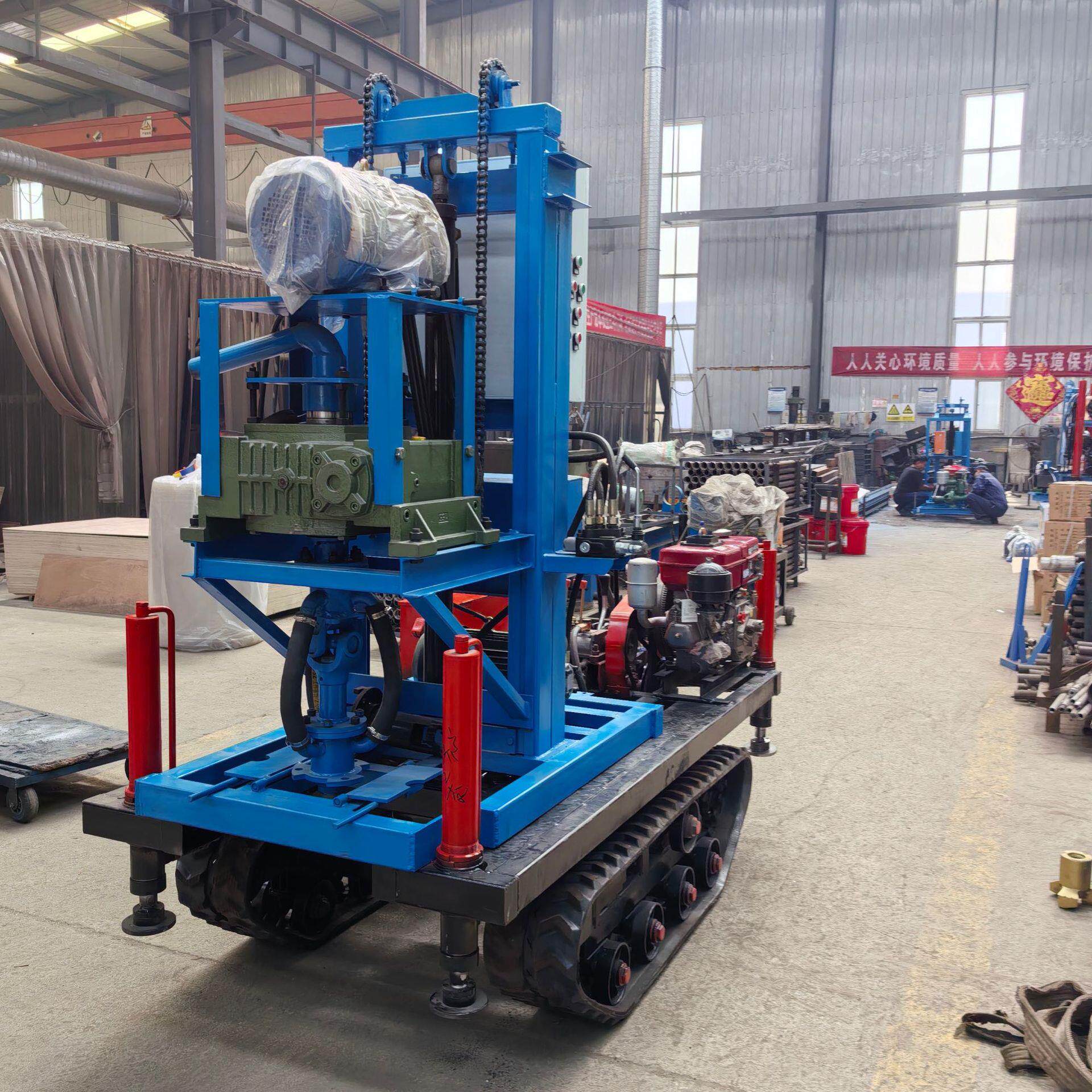 大孔径百米钻井设备 电动液压伸缩式地源热泵钻井设备 钻井机厂家