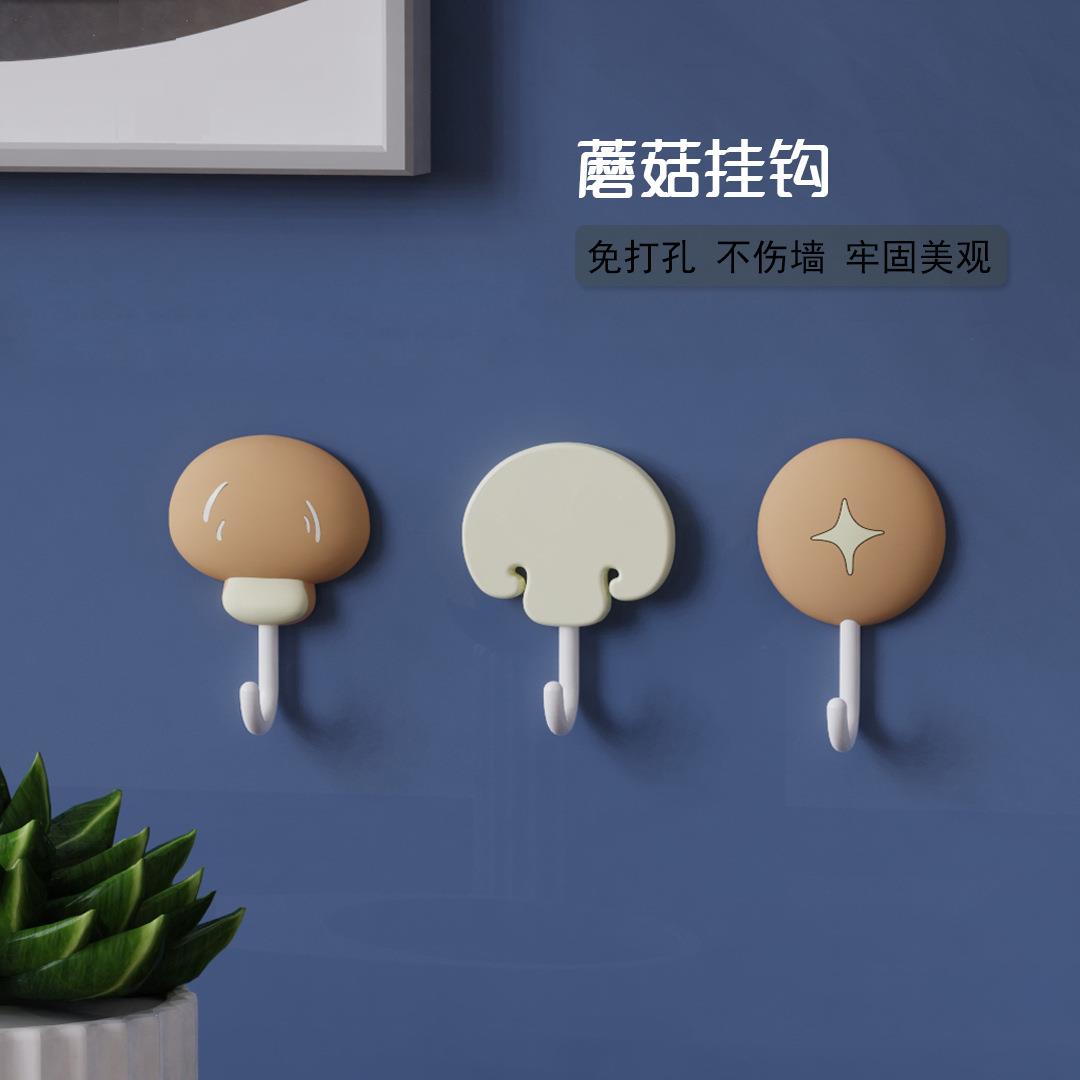 可爱卡通挂钩粘钩强力粘胶无痕厨房卫生间浴室门后墙壁免打孔挂勾