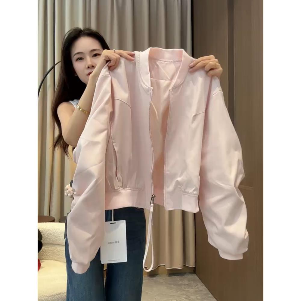 棒球服外套女短款2025秋季新款爆款小个子高级感韩系薄款夹克上衣