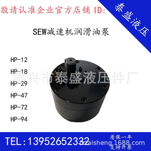 SEWHP-47减速机润滑油泵HP-29HP-18/HP-47轴端齿轮泵LU2SHP-72