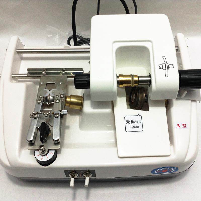 供应眼镜设备仪器 开槽倒角机LY-12A 眼镜加工设备 一机两用