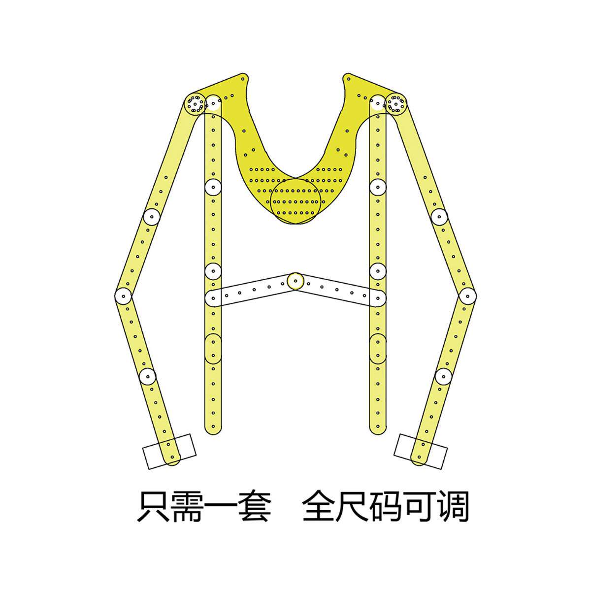 亚克力透明晾衣架白色背景照片道具晾衣架服装拍摄隐形晾衣架摄影