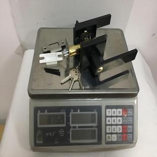 三杆锌合金执手锁适合房门浴室办公室方形款 创奇571