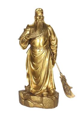 铜关公 佛像摆件大号客厅 工艺品关帝办公室摆饰开业礼品
