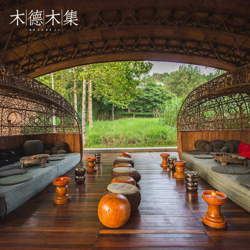 南亚风情高端民宿度假酒店客房标间活动固装家具源头工厂直销