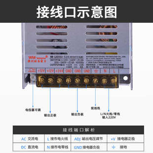 稳压5V12V双路输出电源 直流工业电源 自助售货机双组输出电源