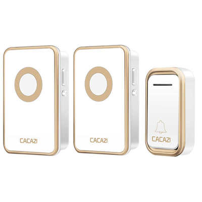 超远交流呼叫一拖数码二门铃音乐家用  无线门铃遥控  器门铃家用