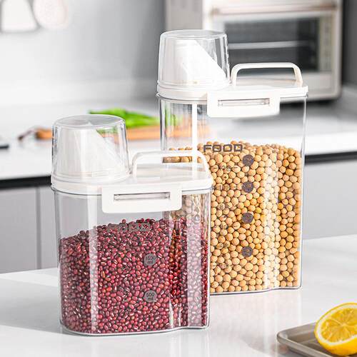 Large Capacity Rice Storage Container for Kitchen Use, Trans