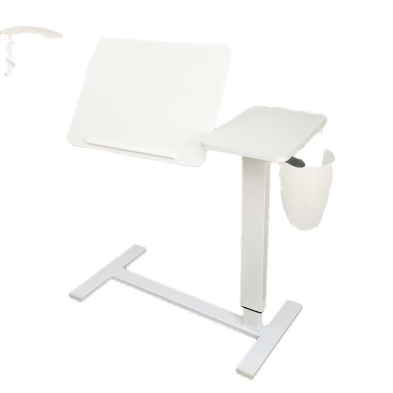 AB双面可翻转可移动床边升降桌沙发床边小桌子办公气动升降电脑桌