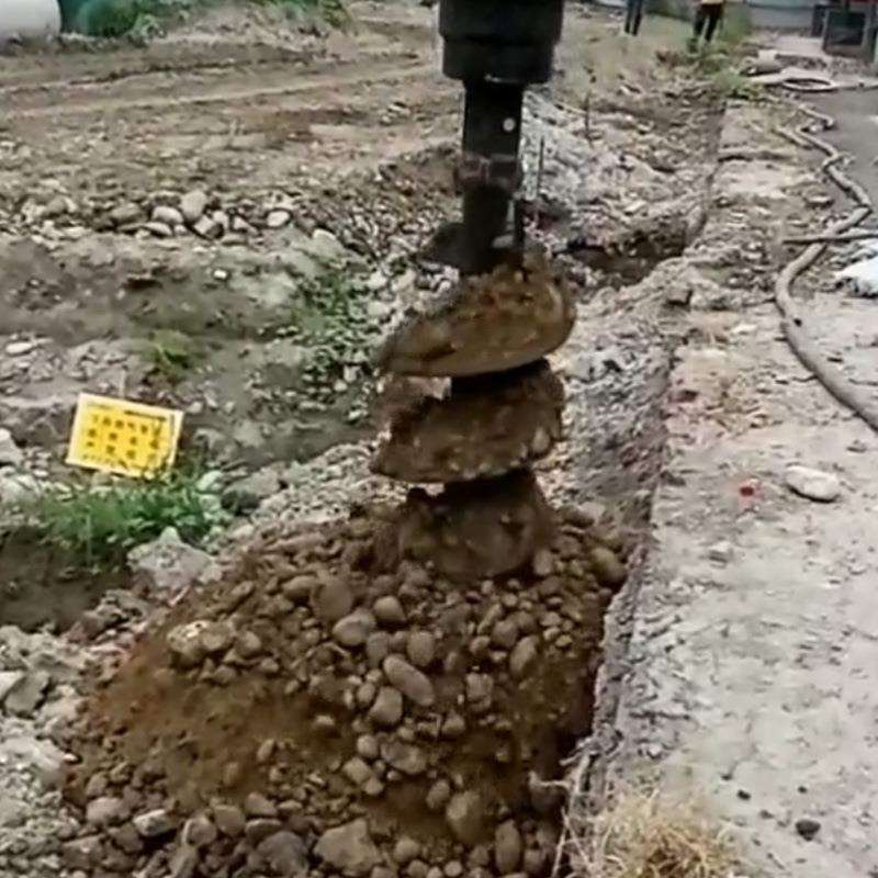 171挖机螺旋钻植树挖多坑机机旋转打孔动掘力头地钻钻头种型号