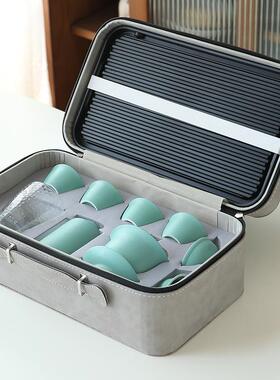 旅行外茶具套装家用户便办公室简lt-04-01功夫陶约瓷泡茶携式包小