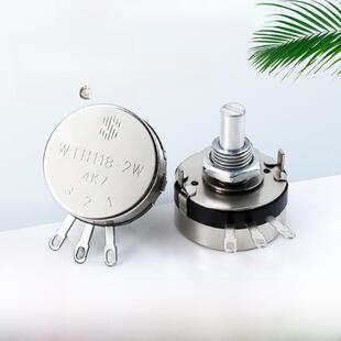 单圈碳膜电位器WTH118-2W 1K 2K2 4K7 10K22K47K100K470K1M调速器
