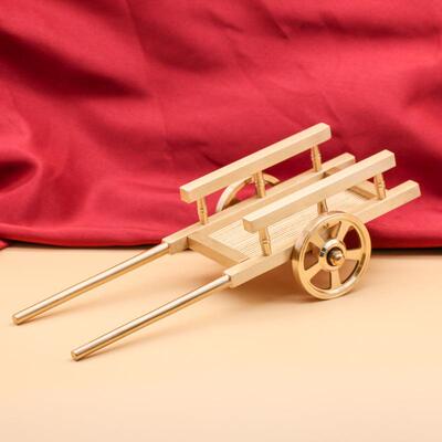铜仿真271仿公手推车工艺品黄平铜板手推车创意摆件办黄室桌面装
