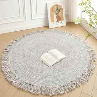 新西兰羊毛手编地毯客厅沙发简约素色雾霾蓝高级轻奢卧室无胶地毯