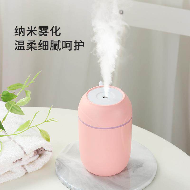 新款直销跨境新款简约炫彩杯加湿器喷雾器补水保湿室内空气净化器