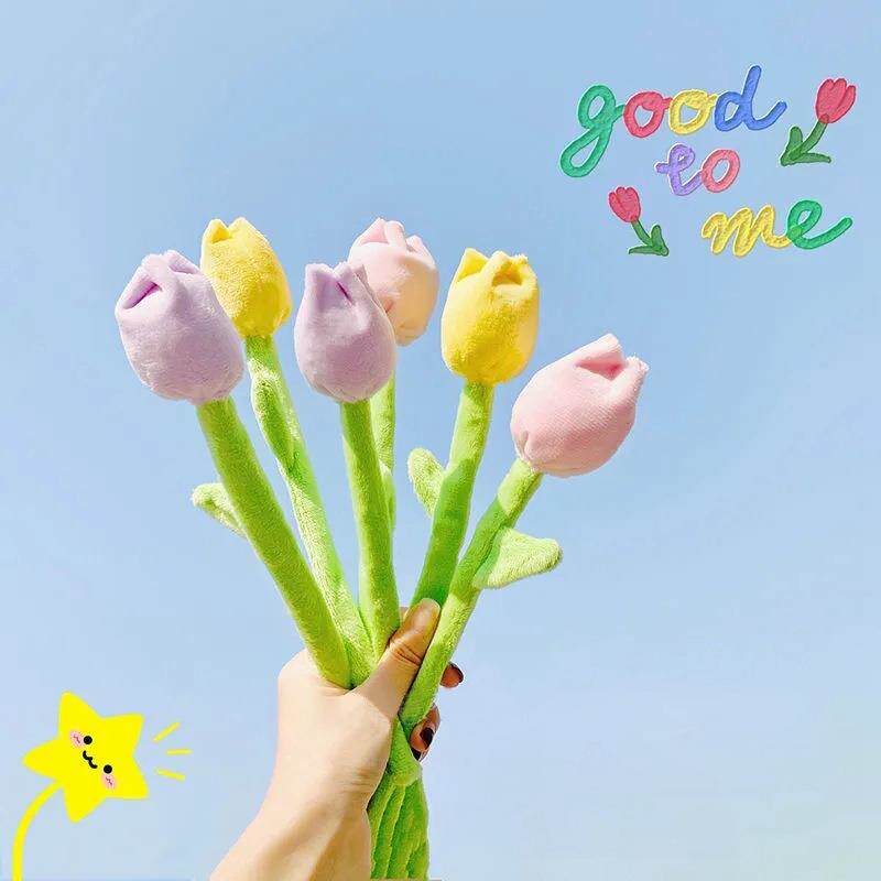 卡通布艺太阳花玫瑰花郁金香窗帘扣花束儿童节情人节公司活动礼品
