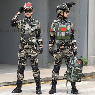 儿童迷彩服套装男童特种兵衣服小学生夏令营军训演出服短袖作战服