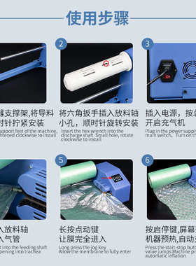 新款绿色葫芦膜 卷装大泡泡充气包装膜气泡袋 快递打包防震气泡膜