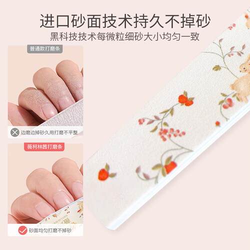 直销新款美甲搓条工具抛光条海绵搓砂条搓条修型甲面打磨条套装美