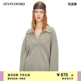 IIIVIVINIKO设计师品牌春夏落肩羊毛针织衫女M210153657A