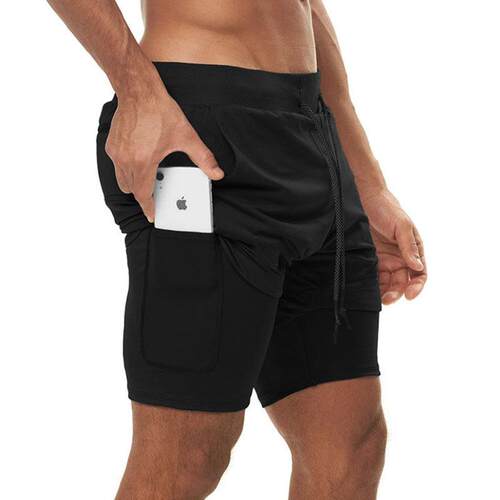 Muscle men's running sports outdoor multi pocket