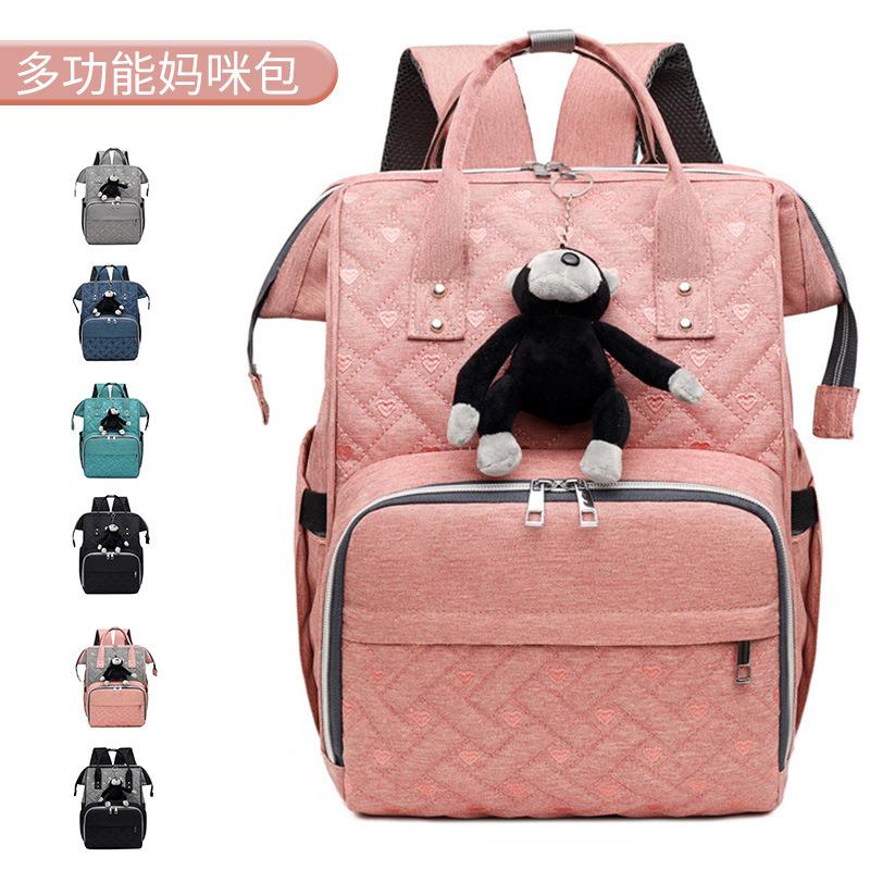 新款母婴包宝妈外出双肩包女大容量妈咪包多功能时尚轻便待产背包