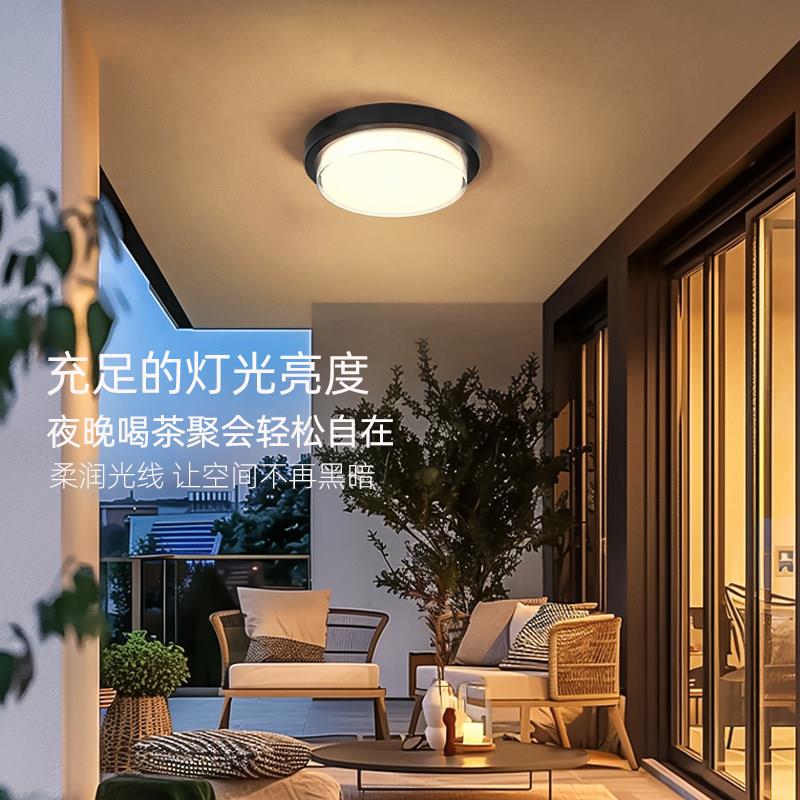 外台吸顶灯户防水超亮防SYJYDXK2阳虫人体感应室外屋簷别门厅灯墅
