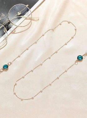 2/3/4PCS Eyeglasses Chain Gemstone Heart Net Red Fashion