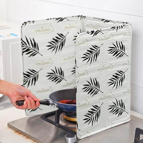 Kitchen Heat-Resistant Oil-Splash Guard, Aluminum Foil Insul