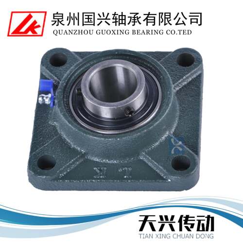 LK带方形座外球面轴承重型铸铁钢轴壳UCF203/204/205/206/207/208