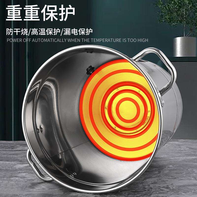 商用开水桶不锈钢电热桶特厚大容量茶水桶月子桶电汤桶热水桶汤桶